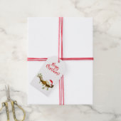 Cute Whimsical Baby Monkey Gift Labels Cadeaulabel (Met Touw)