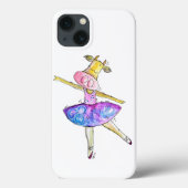 Cute Whimsical Ballerina Koe Case-Mate iPhone Case (Achterkant)
