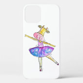 Cute Whimsical Ballerina Koe Case-Mate iPhone Case (Achterkant)