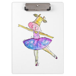 Cute Whimsical Ballerina Koe Klembord