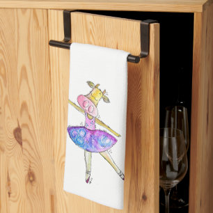 Cute Whimsical Ballerina Koe Theedoek