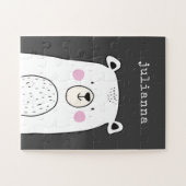 Cute Whimsical Beer Illustration Custom Name Legpuzzel (Horizontaal)