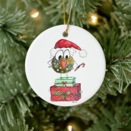 Cute Whimsical Bird Keramisch Ornament