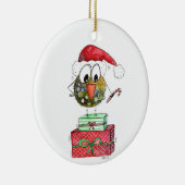 Cute Whimsical Bird Keramisch Ornament (Rechts)