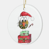 Cute Whimsical Bird Keramisch Ornament (Links)