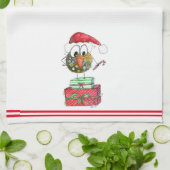Cute Whimsical Bird Kitchen Towels Theedoek (Gevouwen)