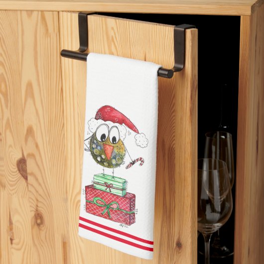 Cute Whimsical Bird Kitchen Towels Theedoek (Derde Gevouwen)