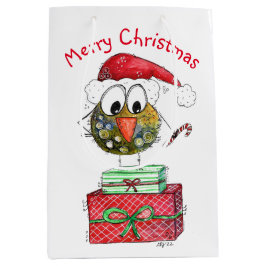 Cute Whimsical Bird Medium Cadeauzakje