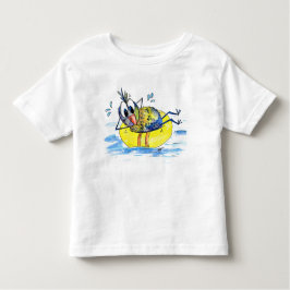 Cute Whimsical Bird op Float Kinder Shirts