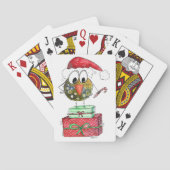 Cute Whimsical Bird Pokerkaarten (Achterkant)