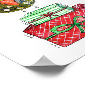 Cute Whimsical Bird Poster (Hoek)