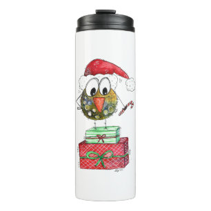 Cute Whimsical Bird Thermosbeker