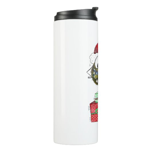 Cute Whimsical Bird Thermosbeker (Gedraaid links)