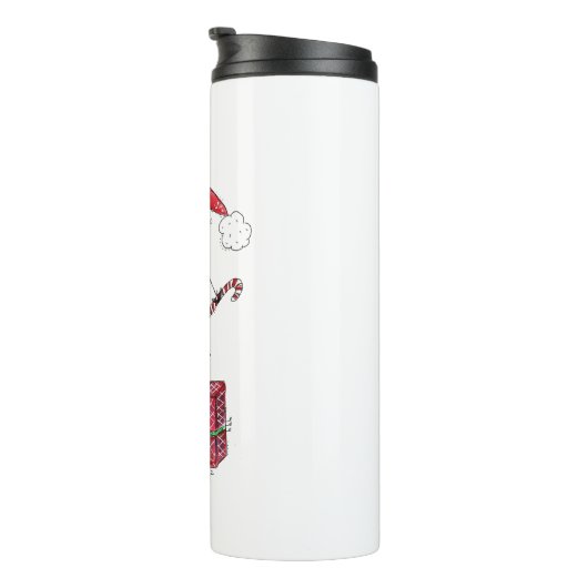 Cute Whimsical Bird Thermosbeker (Geroteerd rechts)