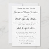 Cute Whimsical Birds and Birdhouse Wedding Invite Kaart (Achterkant)