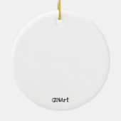 Cute Whimsical Birds in een Birdhouse Keramisch Ornament (Achterkant)