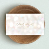 Cute Whimsical Bokeh Event Party Planner Visitekaartje