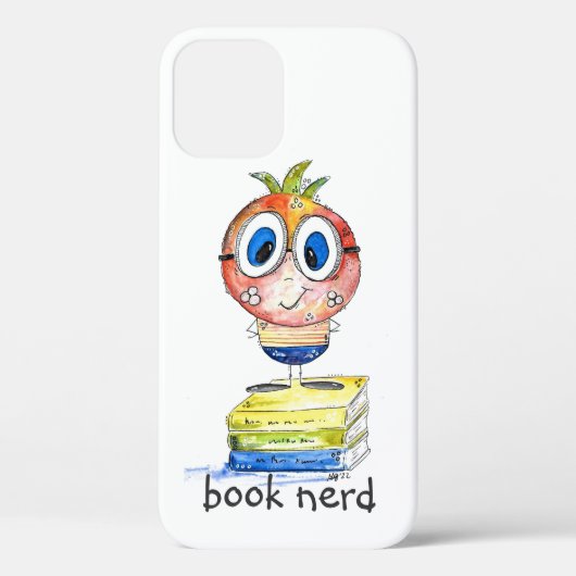 Cute whimsical Book Nerd Case-Mate iPhone Case (Achterkant)