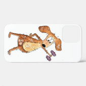 Cute Whimsical Brown Dog Lifgewicht Case-Mate iPhone Case (Achterkant (horizontaal))