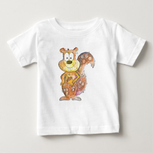 Cute Whimsical Brown Squirrel (Voorkant)