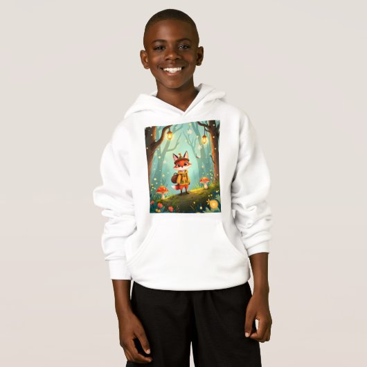 Cute Whimsical Cartoon Fox (Voorkant volledig)