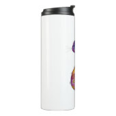Cute Whimsical Colorful Cat Thermosbeker (Gedraaid links)