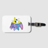 Cute Whimsical Colorful Fish Bagagelabel (Voorkant (horizontaal))