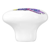 Cute Whimsical Colorful Fish Keramische Knop (Zijkant)