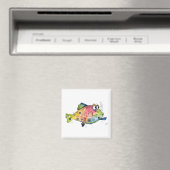 Cute Whimsical Colorful Fish Magneet (Insitu (Vaatwasser))