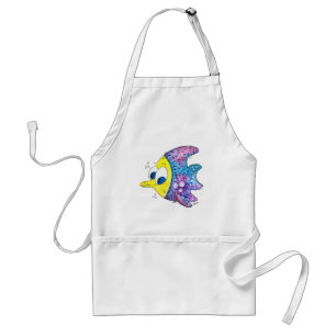 Cute Whimsical Colorful Fish Standaard Schort