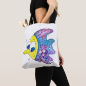 Cute Whimsical Colorful Fish Tote Bag (Dichtbij)