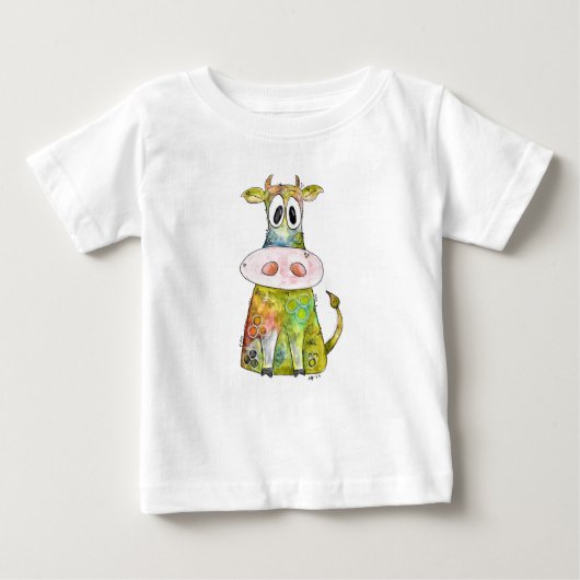 Cute Whimsical Colorful Koe (Voorkant)