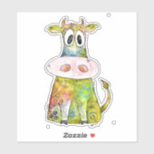 Cute Whimsical Colorful Koe Sticker (Vel)