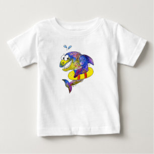 Cute Whimsical Colorful Shark in Float