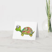 Cute Whimsical Colorful Turtle Kaart (Voorkant)