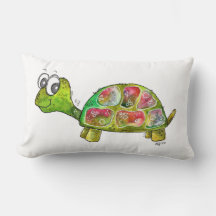 Cute Whimsical Colorful Turtle