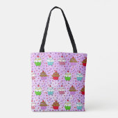 Cute Whimsical Cupcakes en Snoep Sprinkles Tote Bag (Achterkant)