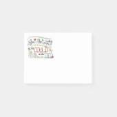 Cute Whimsical dacht ze dat ze kon Post-it® Notes (Voorkant)