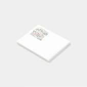 Cute Whimsical dacht ze dat ze kon Post-it® Notes (Schuin)