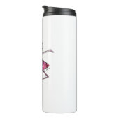 Cute Whimsical Dancing Cat Thermosbeker (Geroteerd rechts)