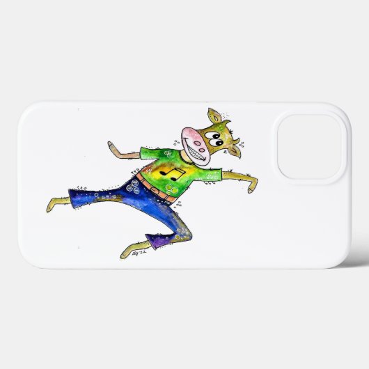Cute Whimsical Dancing Koe Case-Mate iPhone Case (Achterkant (horizontaal))