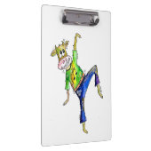 Cute Whimsical Dancing Koe Klembord (Rechts)