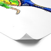 Cute Whimsical Dancing Koe Poster (Hoek)