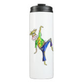 Cute Whimsical Dancing Koe Thermosbeker (Voorkant)