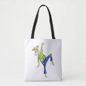 Cute Whimsical Dancing Koe Tote Bag (Voorkant)