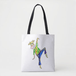 Cute Whimsical Dancing Koe Tote Bag