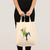 Cute Whimsical Dancing Koe Tote Bag (Voorkant (product))