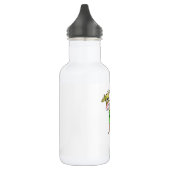 Cute Whimsical Dancing Koe Waterfles (Links)