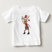 Cute Whimsical Dansende Kerstman Deer (Voorkant)