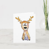 Cute Whimsical Deer Kaart (Voorkant)